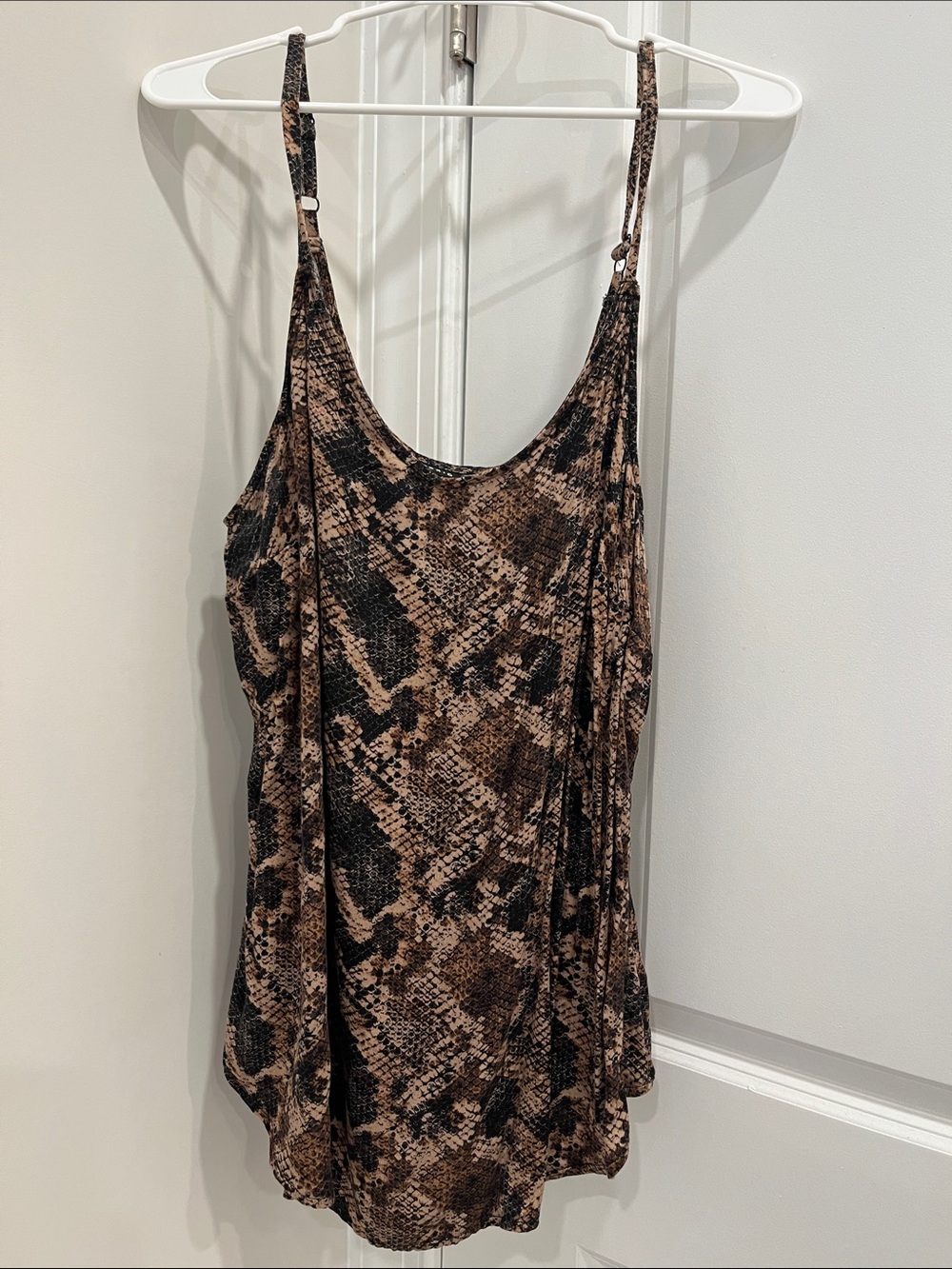 torrid Brown & Black Snake-Print Camisole Tank